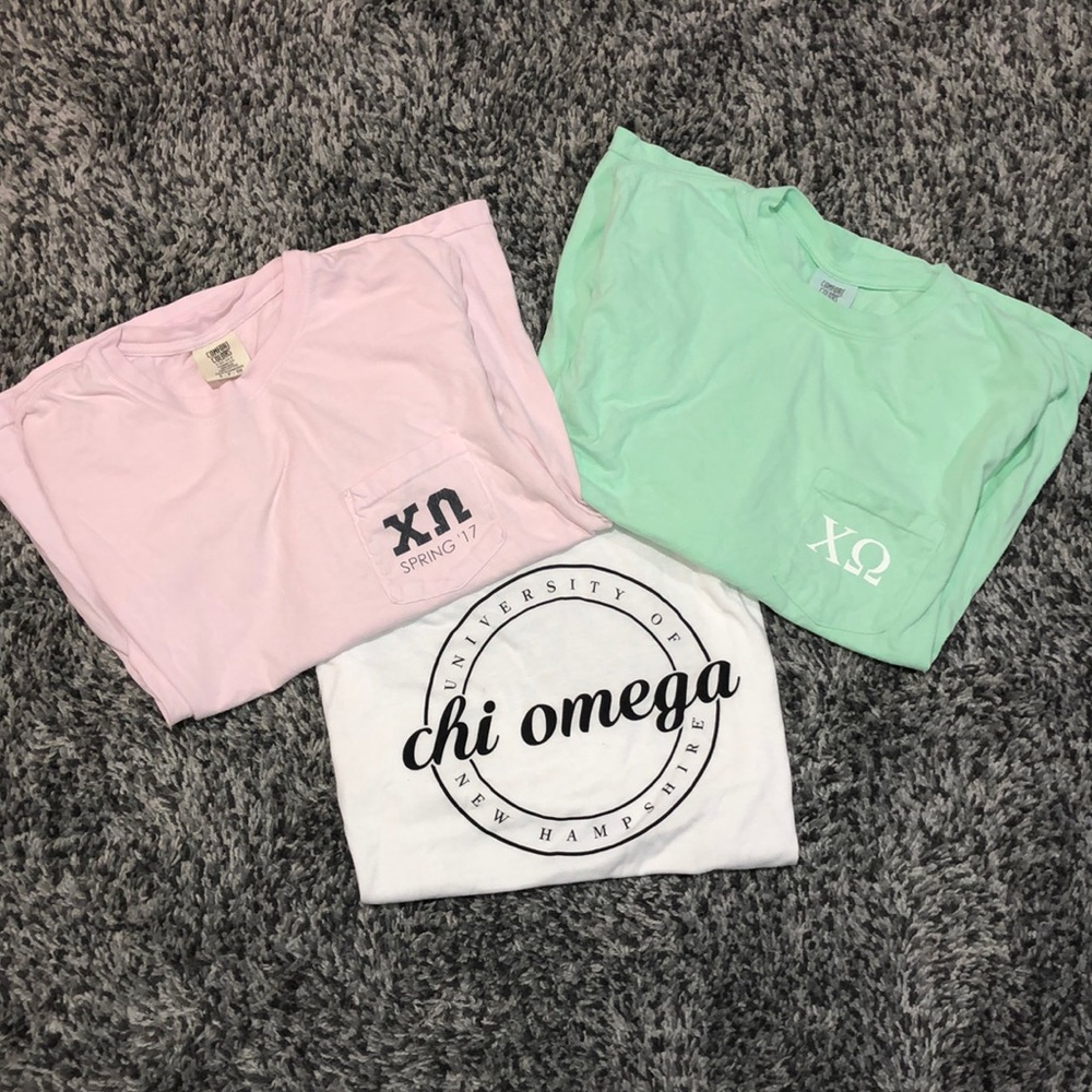 Chi Omega T Shirts-All Size Small